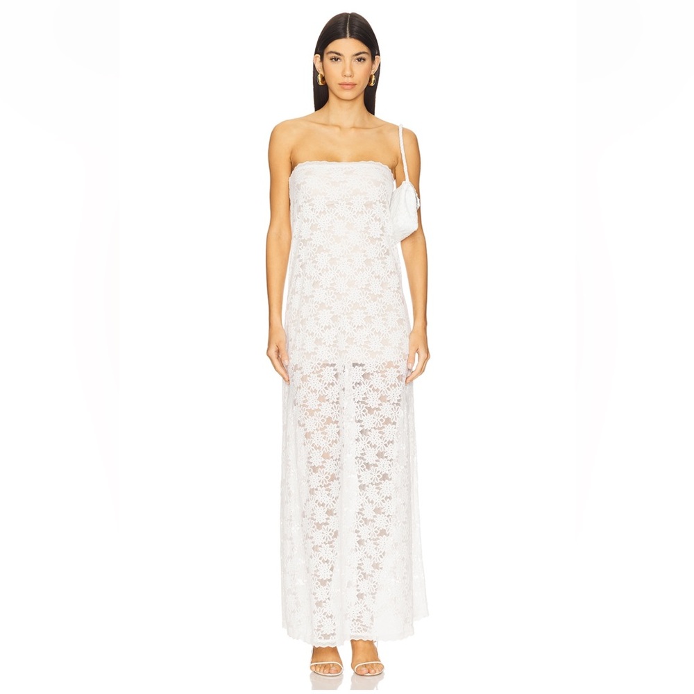 Kinera Maxi Dress White Lace